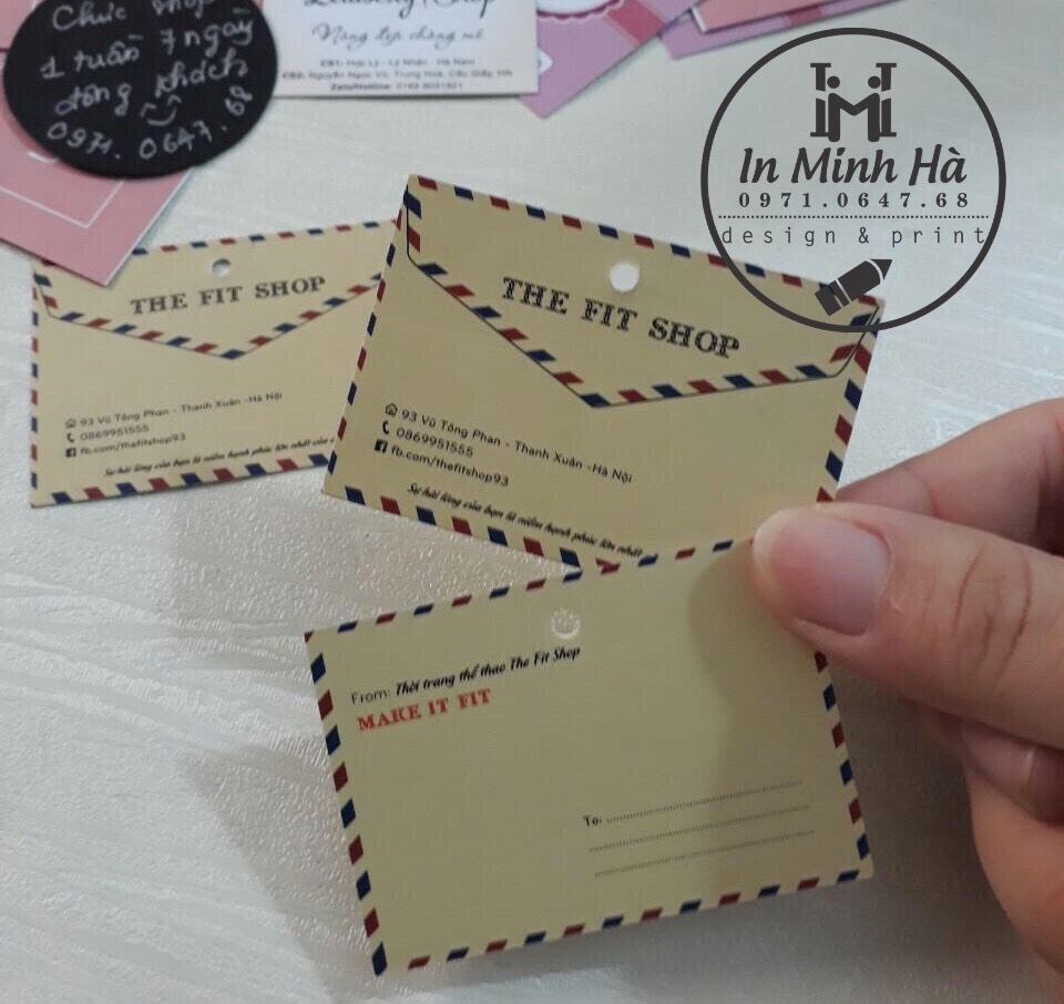 Thiết Kế - In Tag Giấy Treo- Thẻ Bài Treo Lên Quần Áo Tại  Vĩnh Phúc